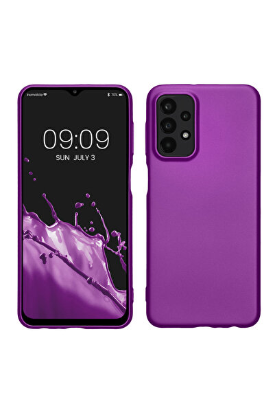 KWmobile Case for Samsung Galaxy A23/Galaxy A23 5G, Purple, Silicone, 57955.24
