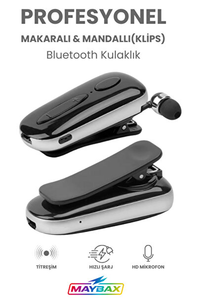 Maybax Bluetooth Makaralı, Mandallı, Titreşimli, Çoklu Cihaz Bağlantılı iOS &...