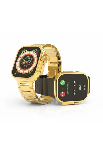 yollayenilensin D8 Ultra Max Golden Edition Akıllı Saat 49mm 2.2" Full Screen...