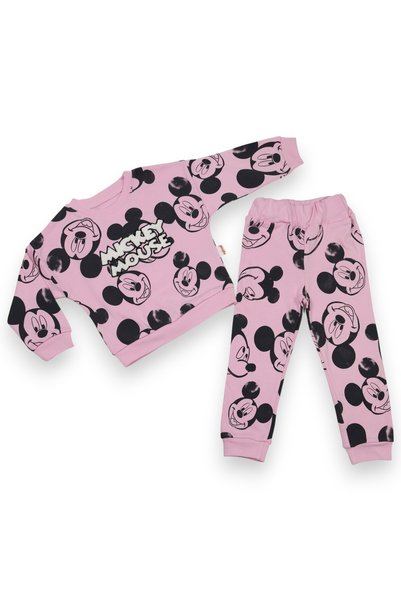 N@zence Printed Plush Lettering Detailed 2-Piece Baby Tracksuit Set – Unisex