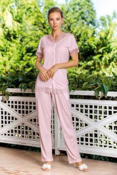 Yeni İnci İç Giyim Γυναικείες Πυτζάμες Βισκόζη Σετ 3 τεμαχίων