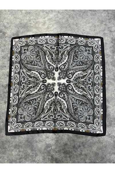 Axesoire 15349 Šal Sa deznom Crni bandana šal 70x70 cm