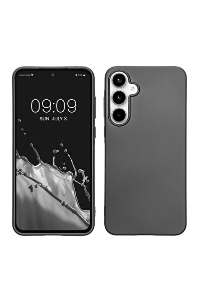 KWmobile Case for Samsung Galaxy A55 5G, Gray, Silicone, KWM000021MI009C