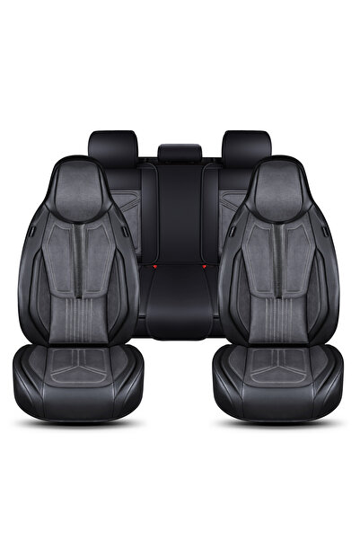 Minderland FS Deri Serisi MITSUBISHI L200 2015-2019 İle Uyumlu Takmatik Kılıf, Gri