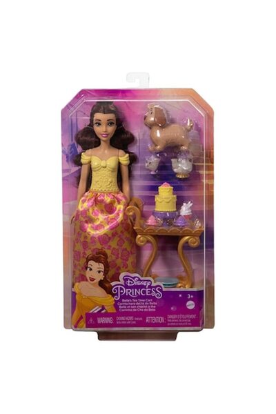 mattel Disney Barbie Princess Belle's Tea Time Cart