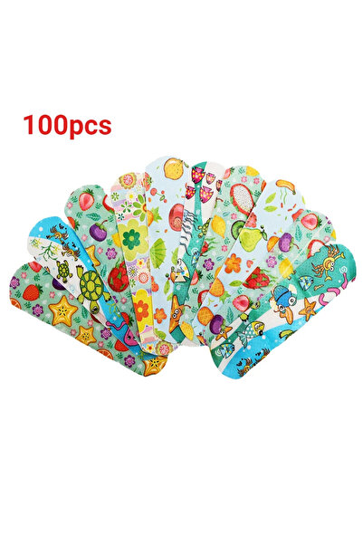 Choice3 C66-100pcs Cartoon Pattern Waterproof Hemostasis Band Aid Stickers for Kids Adhesive Bandage Wound P