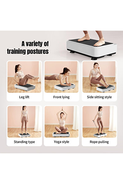 YESMAX Whole Body Vibration Plate Exercise Machine, Portable Home Training Equipment With LCD Display