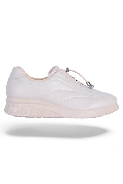 Ayakcenter Elmisa 059 Cream Women's Casual Shoes