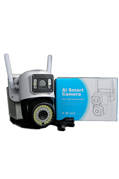 OEM IP surveillance camera 2 EYES VIEW 2 SCREEN at the same time 5.0MPX 360 degree rotation