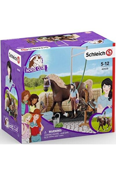 SCHLEICH Комплект фигурки, Конен клуб, Станция за миене на коне, Емили и Луна
