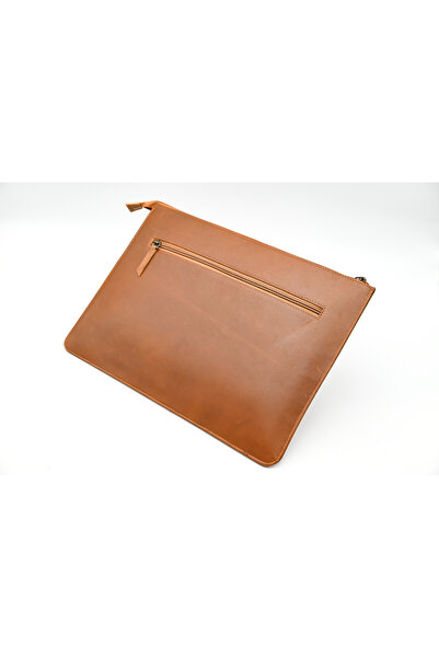 karenzi Premium Genuine Leather Pouch Laptop Sleeve | 14-inch Zippered Velvet Case