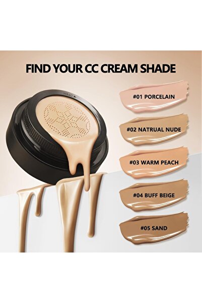 ANGLICOLOR Cushion CC Cream Set - 2 x 15 ml, High Coverage, Waterproof, Shade #04 Buff Beige