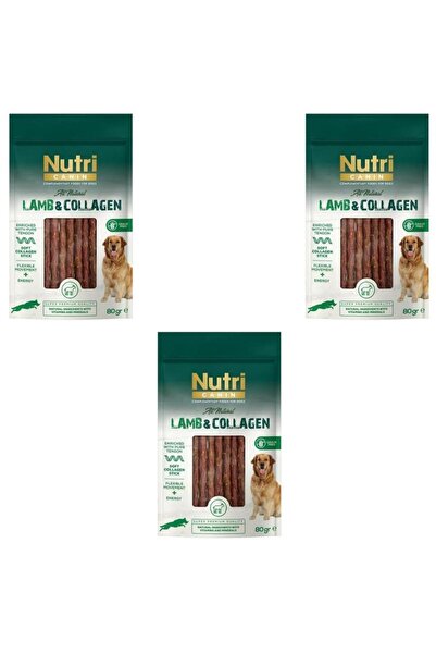Nutri Canin Kuzu Etli ve Kolajenli Tahılsız Köpek Et Ödülü 80 Gr x 3 Adet