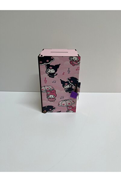 BT Ahşap Ahşap Kasa Kumbara Kuromi