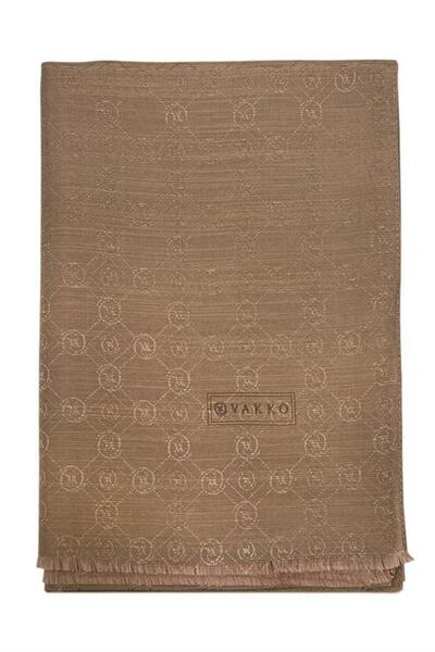 Vakko Cotton Silk Shawl - New Hologram - Almond