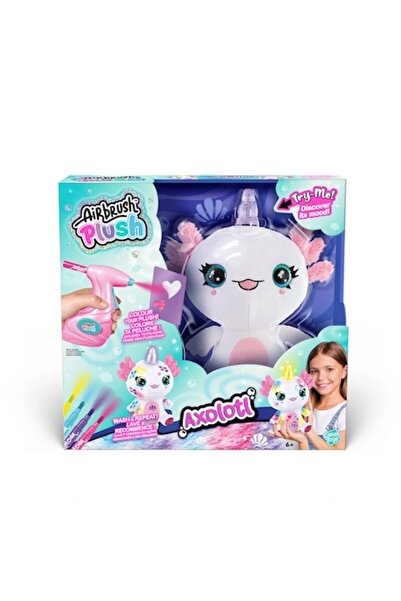 Canal Toys Творчески комплект - Цветен плюшен аксолотл със светещ рог, 6 години