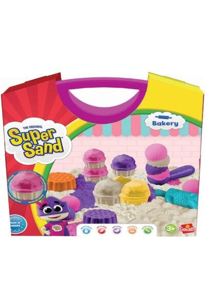 Goliath Set de nisip modelabil Super Sand, Goliath, multicolor