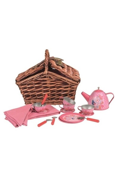 Egmont Toys Set de ceai din tablă Buburuză într-o coșuleță (540019)
