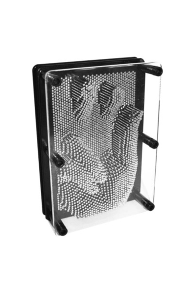 OEM Τρισδιάστατη εικόνα Pin Art, μεταλλική, μαύρη, 19x13,5x6 εκ.