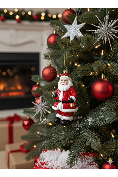 Partiyo Neşeli Noel Baba Yılbaşı Ağacı Süsü – Yeni Yıl Dekor Figürü