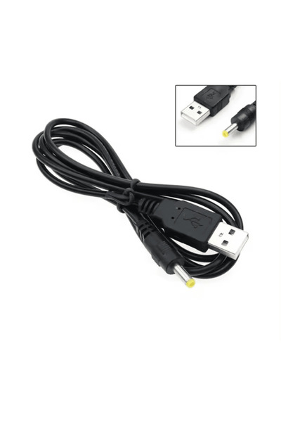 OEM Cablu alimentare, incarcare, consola Sony Playstation Portable, PSP 1000 , 2000, 3000, 1.2 M, Negru