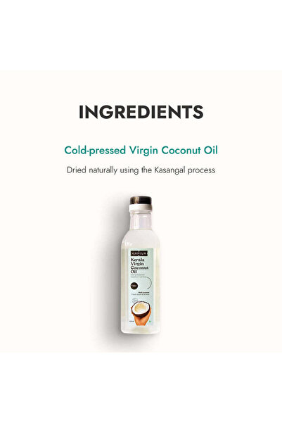 KAPİVA Virgin Cold-Pressed Coconut Oil (500 ml)