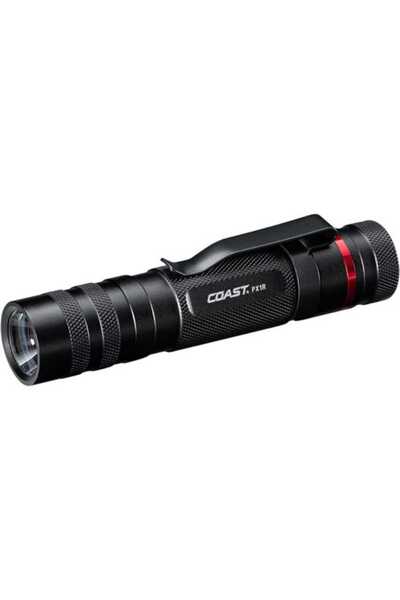 Coast Lanternă LED PX1R, focalizare reglabilă, 1000 lumeni, 3 moduri, reîncărcabilă prin USB-C, neagră