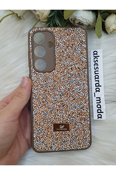 Aksesuarda Moda حافظة سواروفسكي الفاخرة المتوافقة مع هاتف سامسونج جالاكسي S24 FE