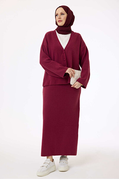 My City 44106 - Stylish Comfortable Casual Knitwear Women's Set with Skirt