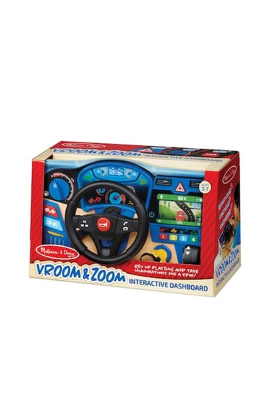 Melissa & Doug Interactive Steering Wheel - (Wood/Plastic, 3-7 years, Multico...