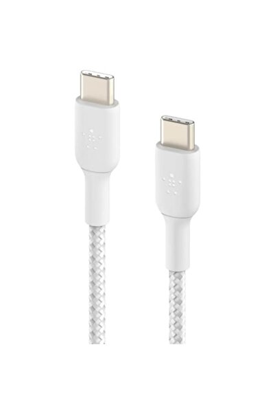 Belkin Boost Charge Braided USB-C to USB-C Cable 2m, White