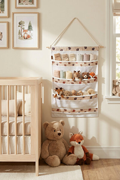 HAMUR Urcin - Organizator pentru dulap de baie cu 4 compartimente, pentru camera copiilor, organizator de perete deasupra ușii