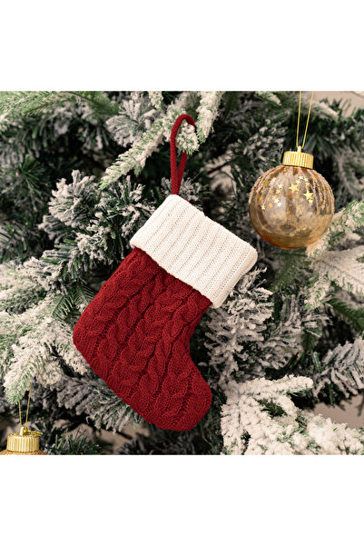 OEM 2 Cute Letter - Christmas Socks - Creative Christmas Tree Pendants - Christmas Tree Wire Knitted Soc