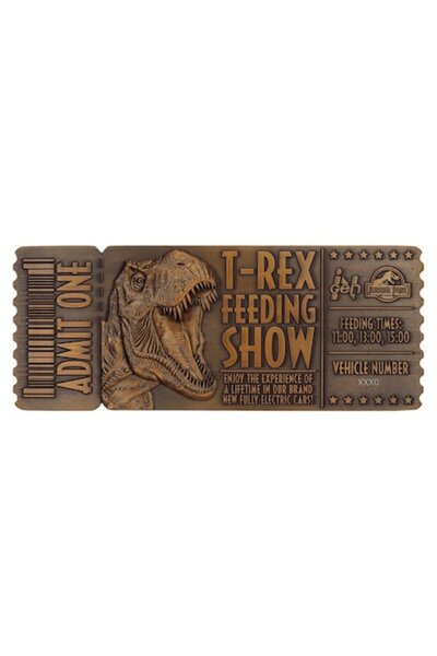 Fanattik Jurassic Park Feeding Show metal ticket,