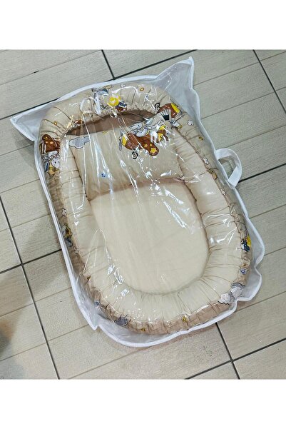 Amur Bebek Alt Açma bej Minderi 65×45 –Pamuk Kumaş – Kalın Dikron Dolgulu + Y...