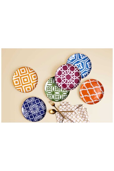 Porland 6-Piece Cake Plate Set 18cm
