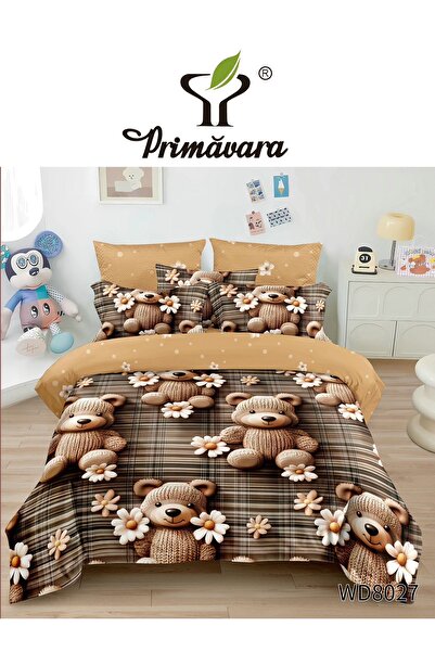 Primavara 5D Bed Linen – 4 Pieces with Fitted Sheet