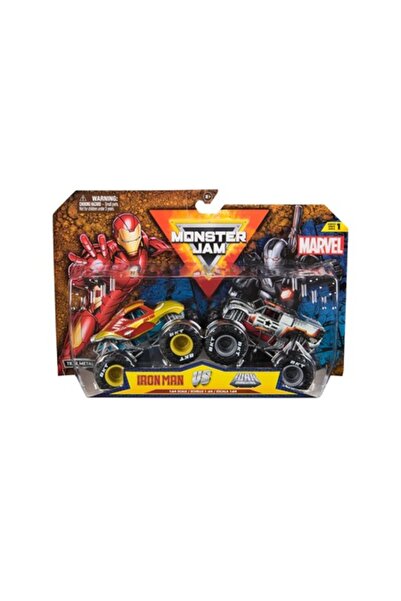 Monster Jam Pachet Marvel 2 - Iron Man vs. Mașină de Război - 1:64