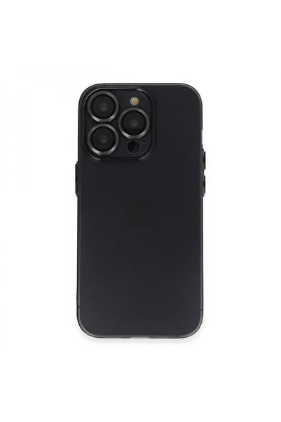 Ardan Home حافظة آيفون 13 برو لوكو عدسة لوكو سيليكون - أسود