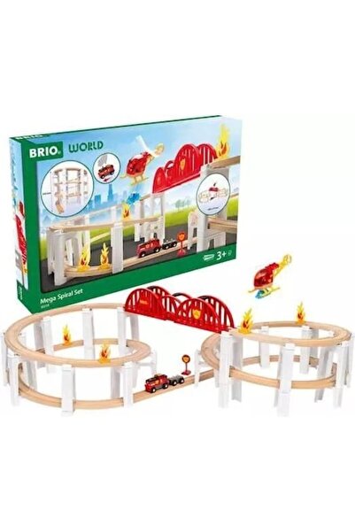 RAVENSBURGER Set de trenulețe Brio Mega Spiral, Ravensburger, multicolor, 30x...