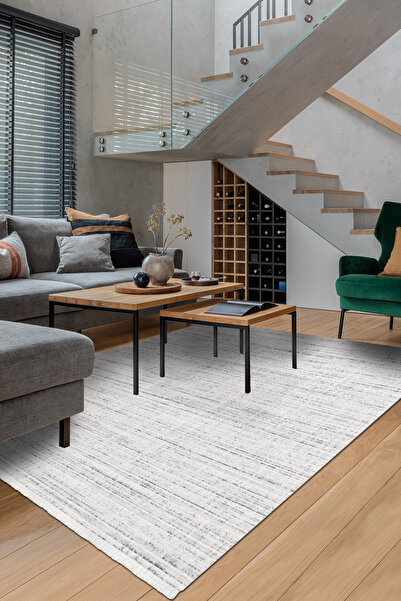 Halispecial Elura Açık Gri Salon ve Oturma Odası Halısı – Robot Süpürge Uyuml...