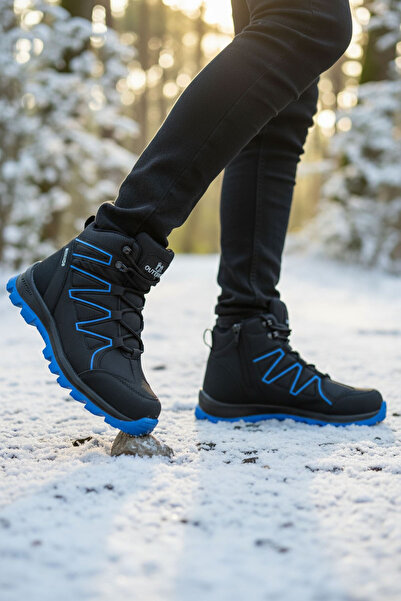 SİHİRLİ AYAKKABI +9 CM Boy Uzatan Gizli Topuk Siyah Mavi Street Erkek Outdoor...