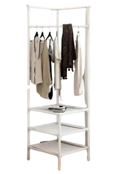 OEM Raft de colț pentru haine alb