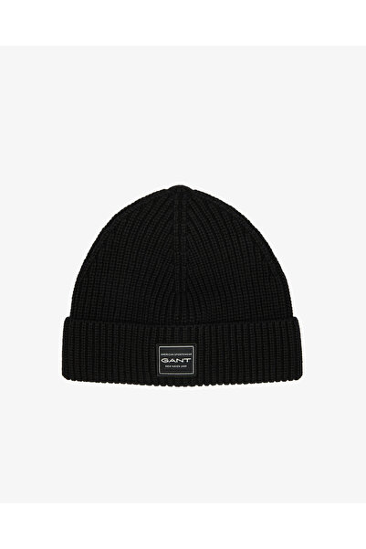 Gant Unisex Siyah Logolu Bere