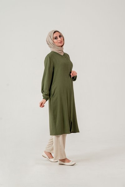 OKTAYUSTA COLLECTİON Women's Modest Clothing Araboy Simple Aerobin Casual Black Cap & Ferace