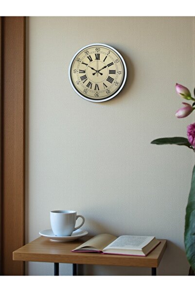 Hangora Zentime 36 cm White Decorative Wall Clock