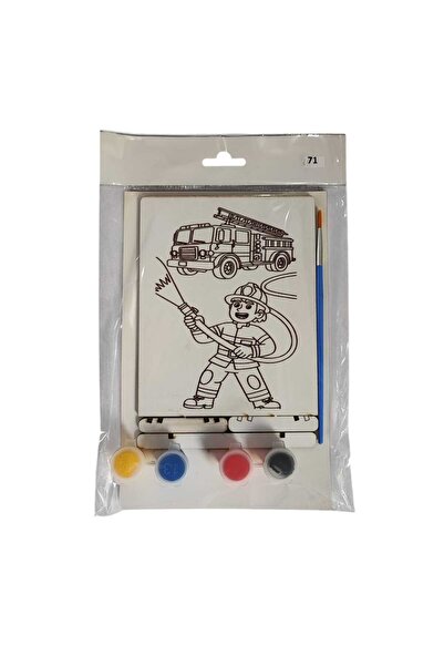 Bebek Özel Children's Wooden Paintable Desktop Model Board with Legs Model 071