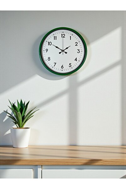 Marsilyan ساعة حائط زينتايم ديكور خضراء مقاس 36 سم
