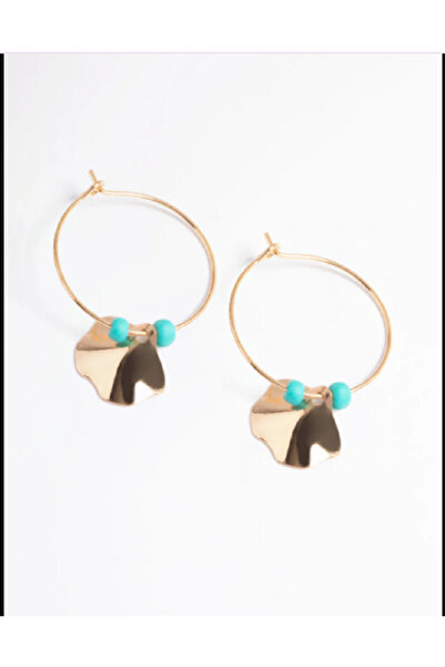 TChic Lovisa Blue Beaded Hoop Earrings