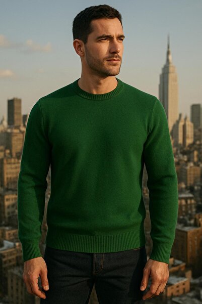 Masimar Men's 3-Pack Crew Neck Sweatshirt Cotton Plain Pullover